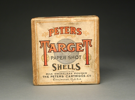 Peters Target Paper Shot Shells, 12ga. 25 count box.
