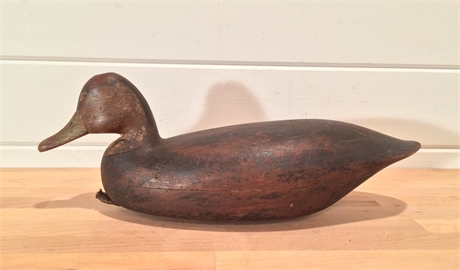 Hollow carved blackduck from New Jersey, circa 1900.