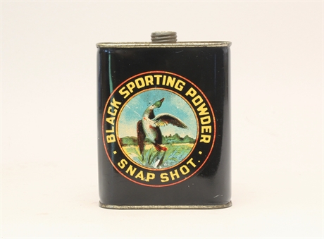 1/2 pound Canadian Industries Limited, 'Black Sporting Snap Shot Powder' tin.