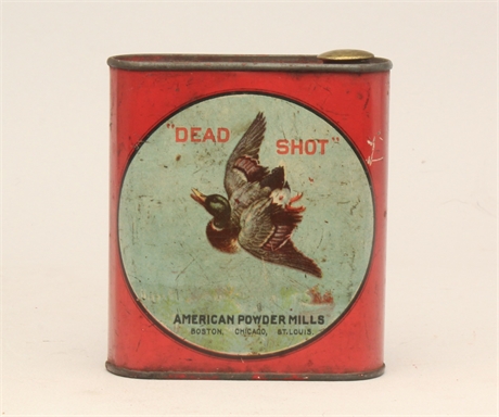 1/2 pound American Power Mills 'Dead Shot Sporting Powder' tin.