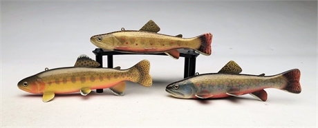 Three trout, Marcel Meloche, Ontario.
