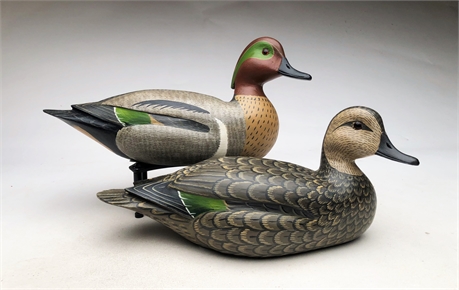 Pair of green wing teal, Harry V Shourds III, Seaville, New Jersey.