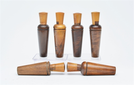 Group of six duck calls